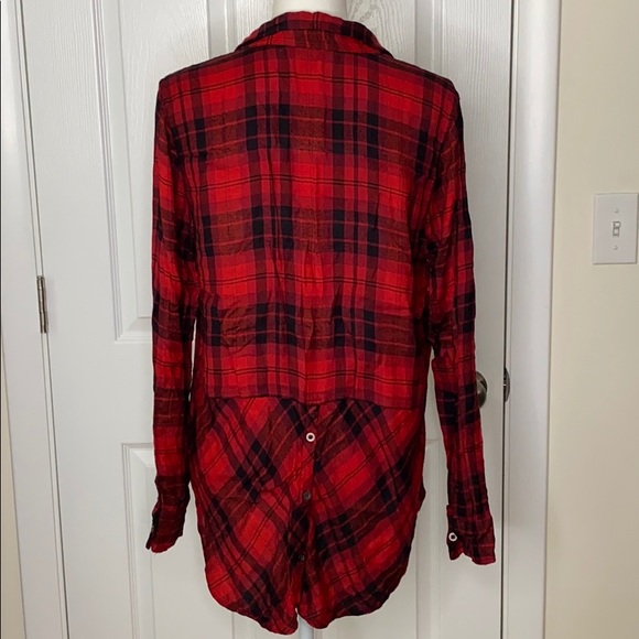 Lucky Brand Red/Black Plaid Shirt - Picture 2 of 7